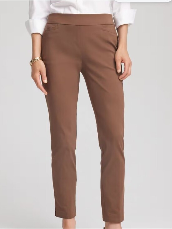 Cable & Gauge Pants - Cable & Gauge Pull On Stretch Straight Leg Brown Pants - Size 10 Great Condition